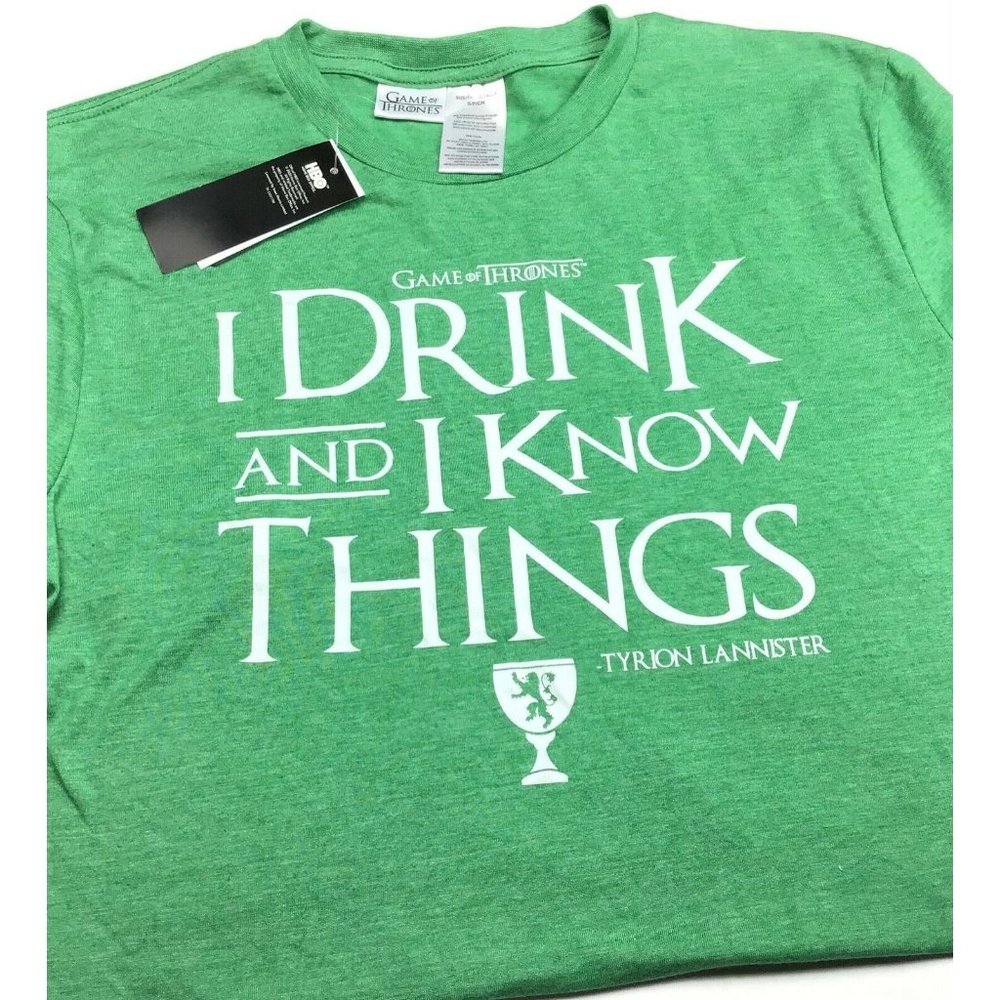 I Drink & I Know Things Tyrion Lannister / HBO Game of Thrones Irish T-Shirt / S